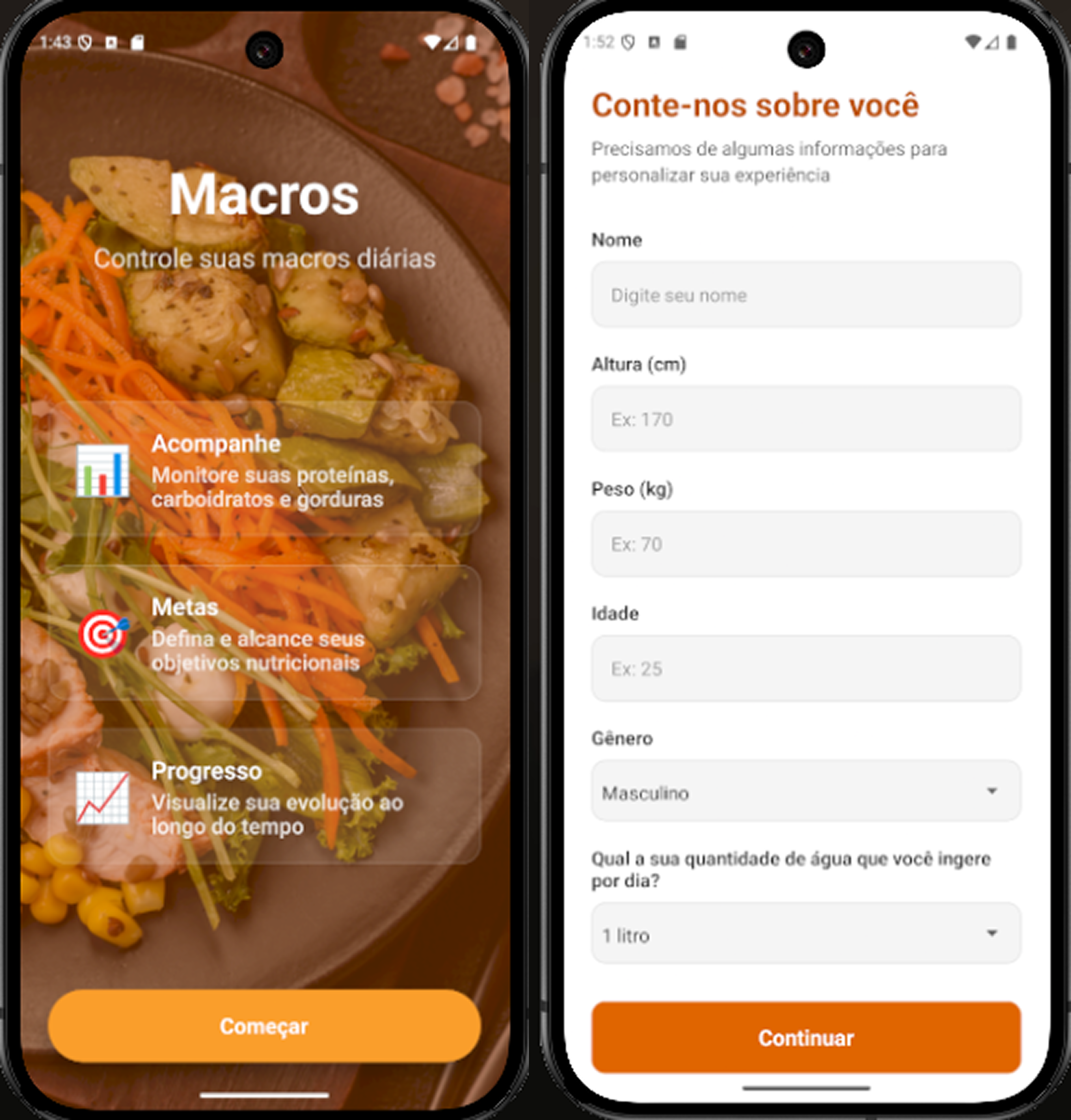 Macros - Contador de Calorias